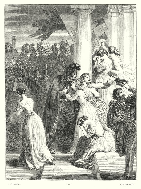 Childe Harold de Lord Byron, Chant III, Strophe 24 (gravure) - Charles West (after) Cope