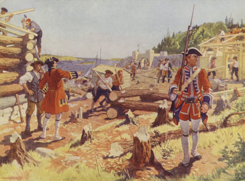 La Fondation de Halifax - Charles William (after) Jefferys
