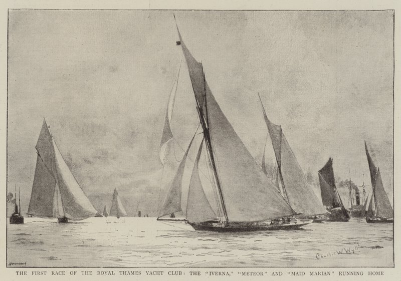 La première course du Royal Thames Yacht Club, l