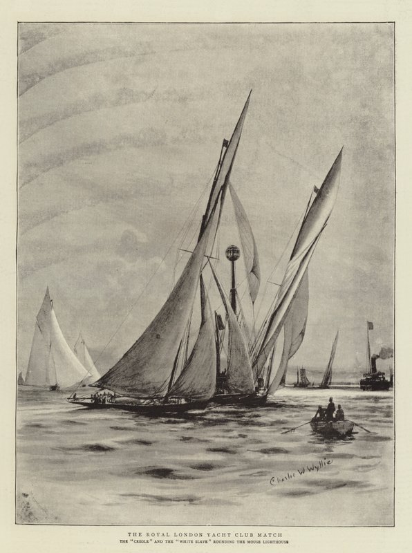 La Régate du Royal London Yacht Club - Charles William Wyllie