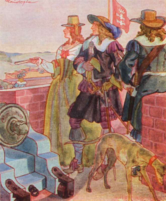 Promenade sur les remparts - Christophe (1856 1945)