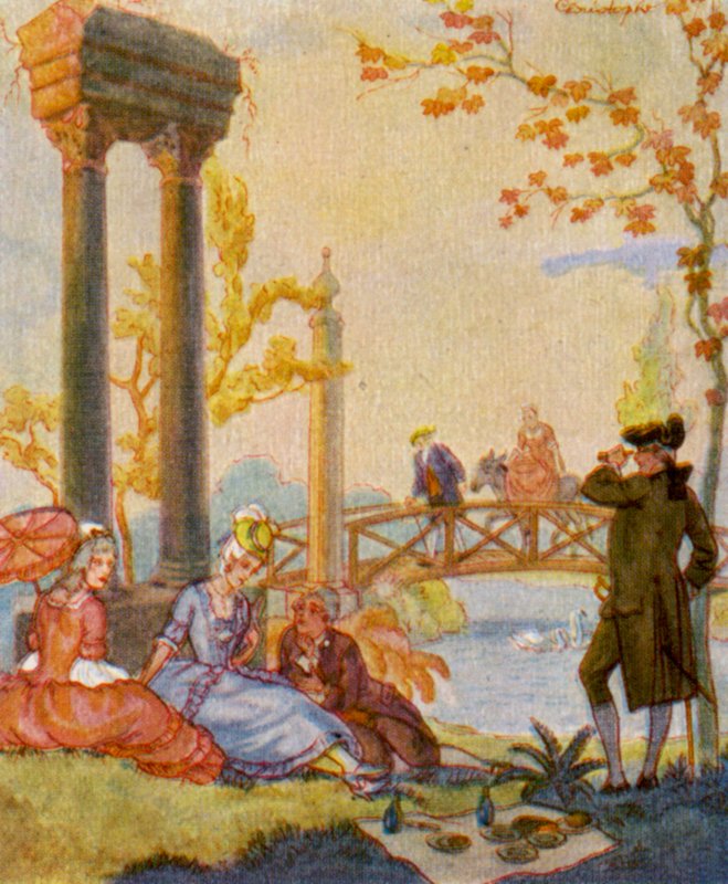 Park Mit Ruine - Christophe (1856-1945)