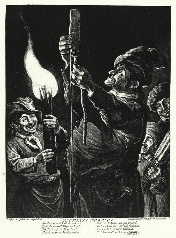 Le public exprimant sa joie à la capture de Namur par Guillaume III d