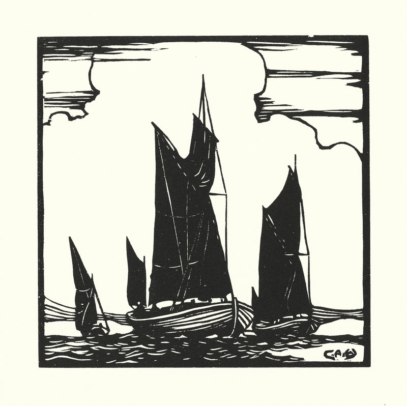 Bateaux de pêche et barges : bateaux Thames Hatch - Cyril A. Wilkinson