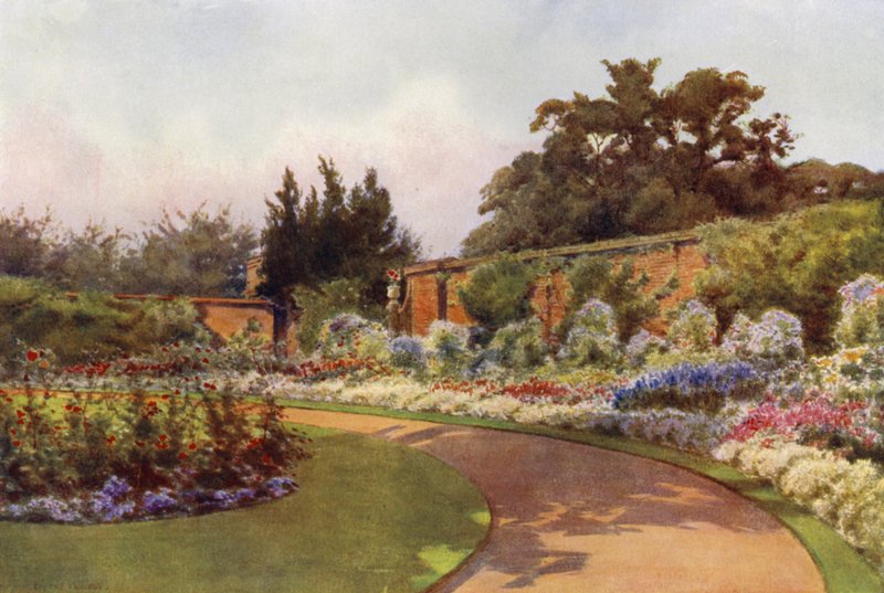 Une bordure annuelle, jardin de la princesse Charlotte, Claremont - Cyril Ward