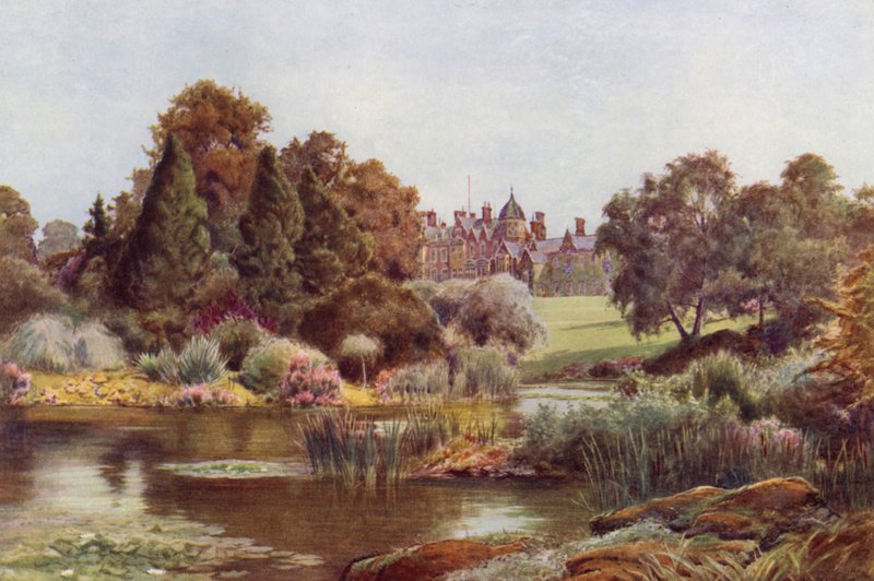 Le lac dans le jardin ouest, Sandringham - Cyril Ward