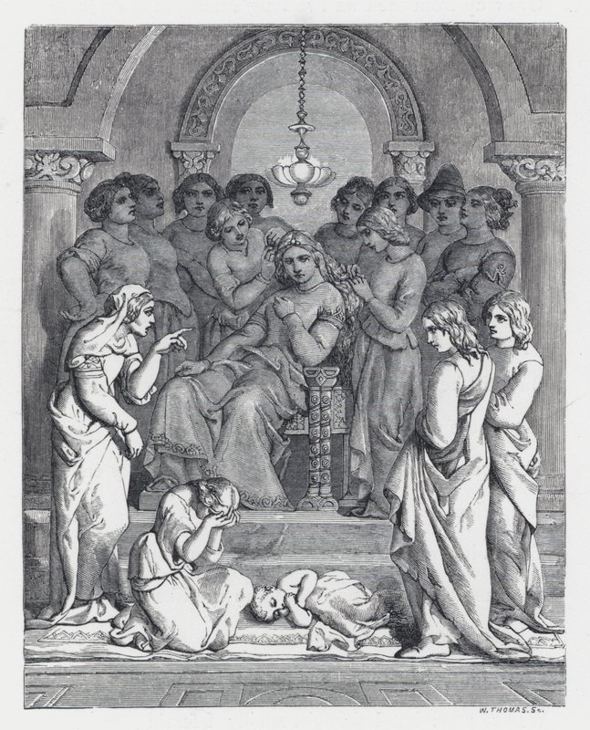 Illustration pour le poème de Tennyson, La Princesse - Daniel (after) Maclise