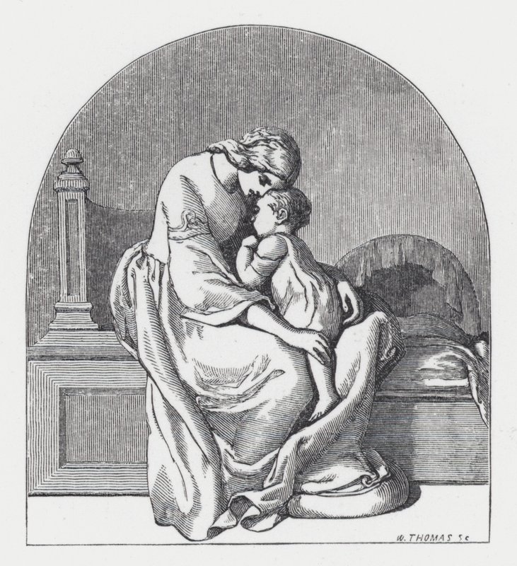 Illustration pour le poème de Tennyson, La Princesse - Daniel (after) Maclise