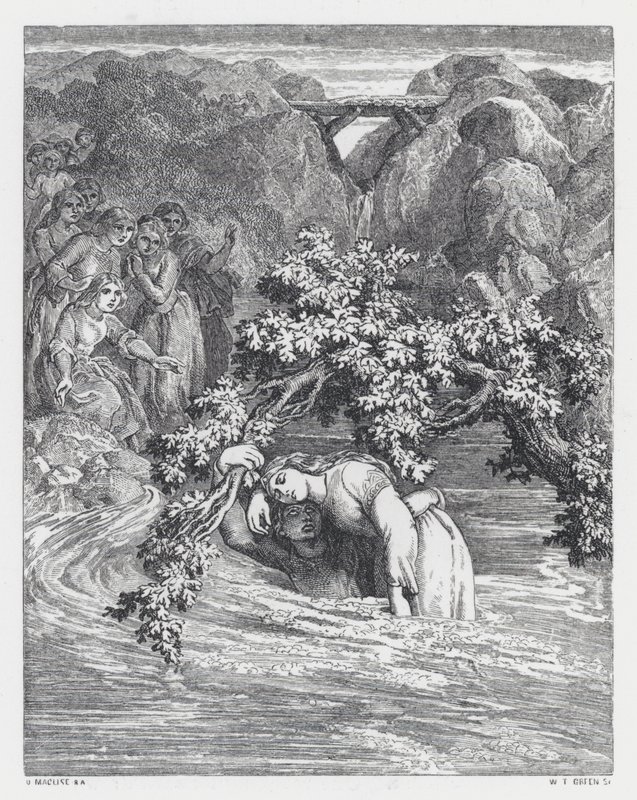 Illustration pour le poème de Tennyson, La Princesse - Daniel (after) Maclise