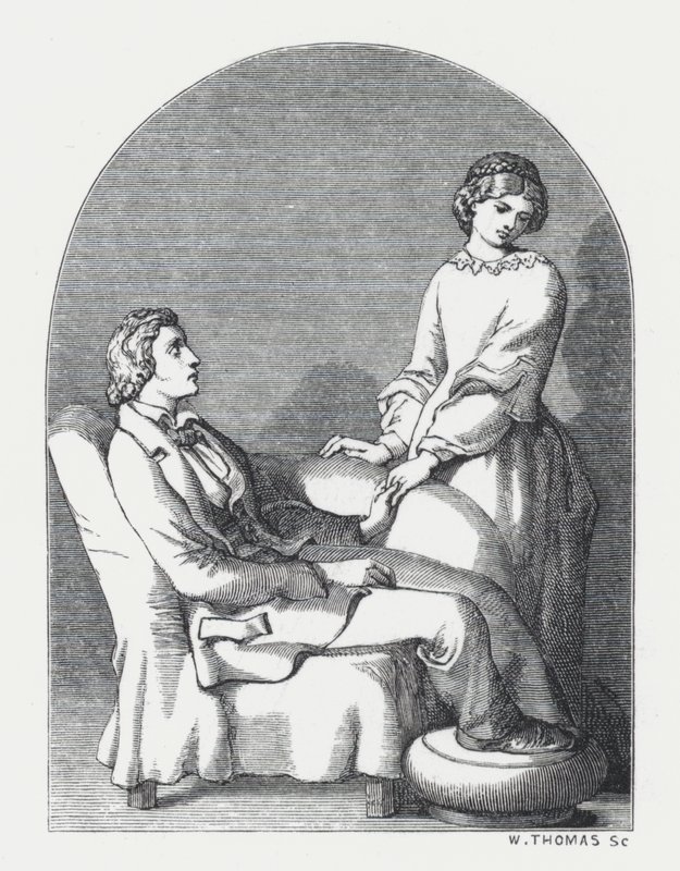 Illustration pour le poème de Tennyson, La Princesse - Daniel (after) Maclise