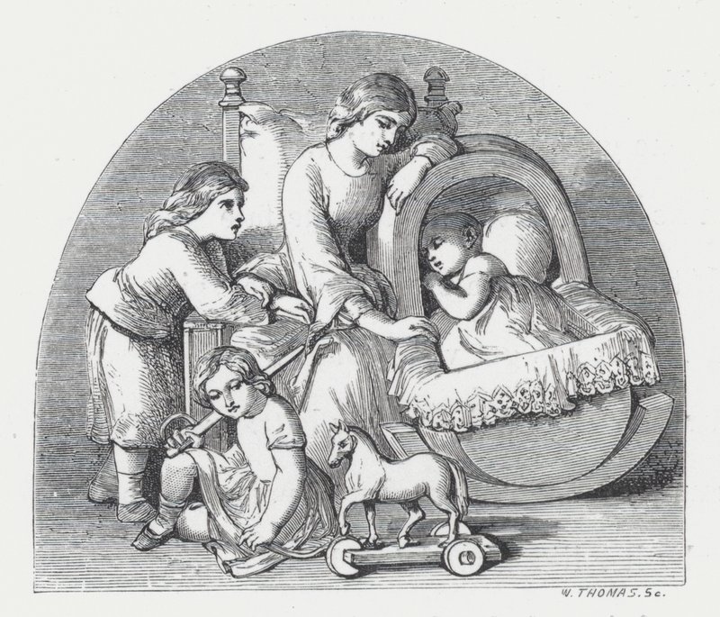 Illustration pour le poème de Tennyson, La Princesse - Daniel (after) Maclise