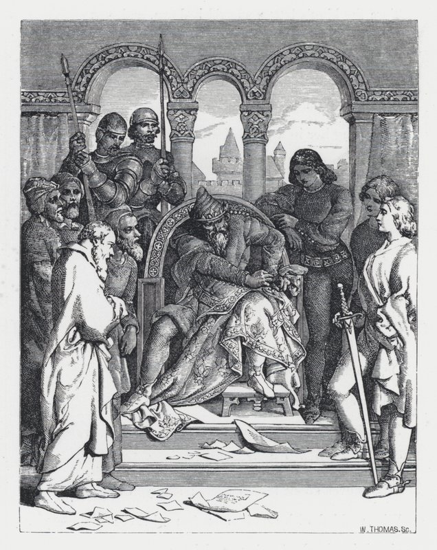 Illustration pour le poème de Tennyson, La Princesse - Daniel (after) Maclise