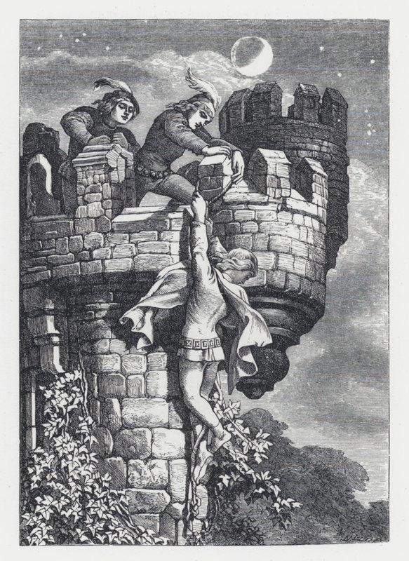 Illustration pour le poème de Tennyson, La Princesse - Daniel (after) Maclise