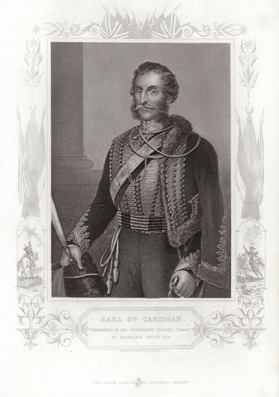 Portrait de James Brudenell, comte de Cardigan (gravure) - Daniel John. Pound