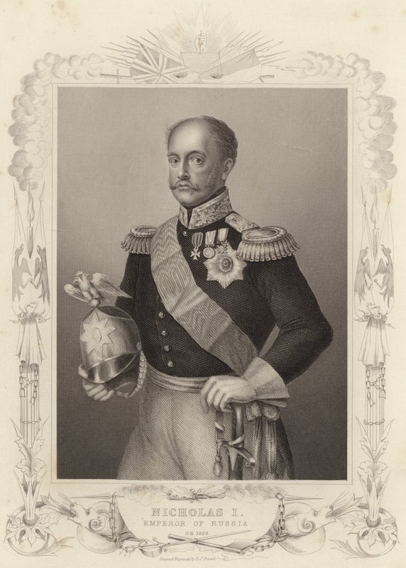 Tsar Nicolas Ier, empereur de Russie (gravure) - Daniel John. Pound
