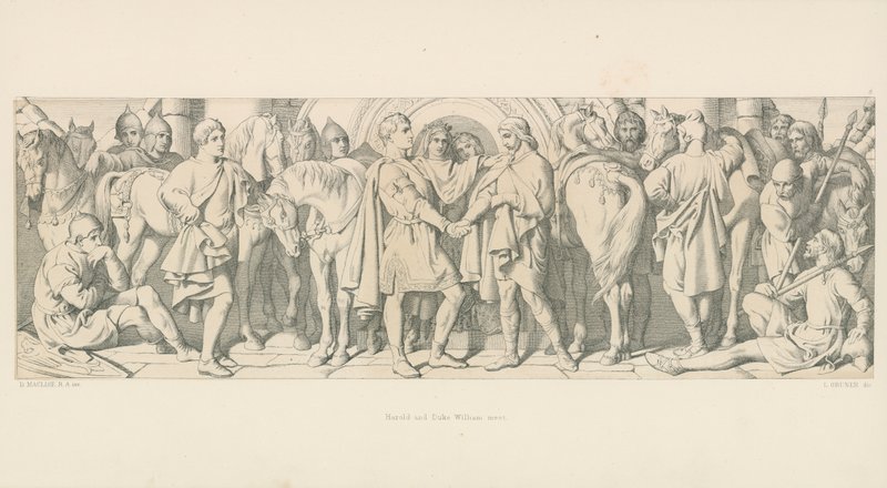 Harold et le duc Guillaume se rencontrent - Daniel Maclise