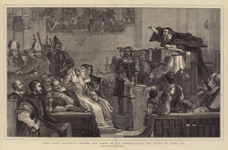 John Knox prêchant devant les Lords de la Congrégation, le dix juin 1559 - David Wilkie