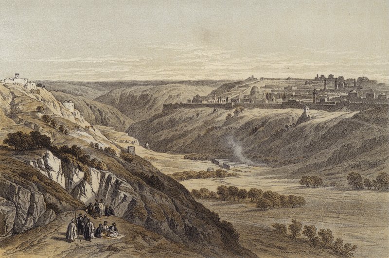 Jérusalem depuis le mont des Oliviers - David (after) Roberts