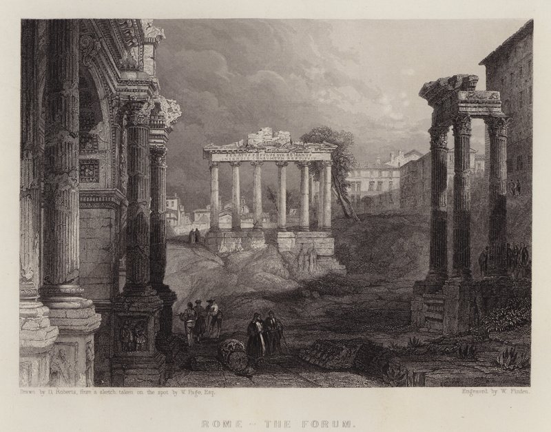 Rome, le Forum - David (after) Roberts