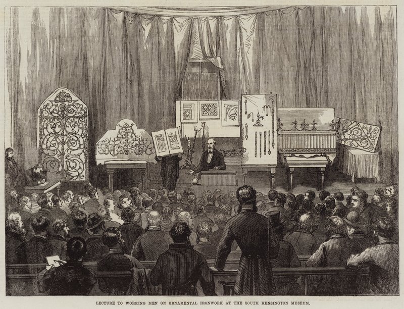 Conférence aux ouvriers sur la ferronnerie ornementale au South Kensington Museum - David Henry Friston