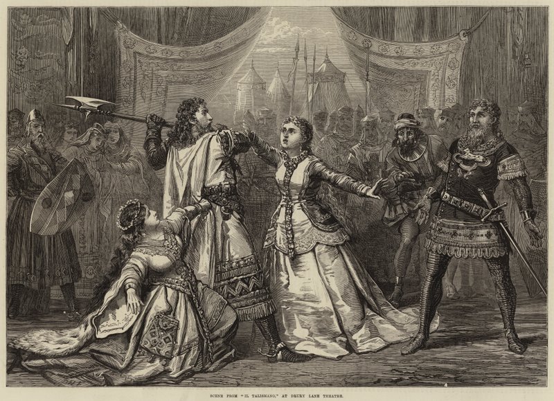Scène de Il Talismano, au Théâtre Drury Lane - David Henry Friston