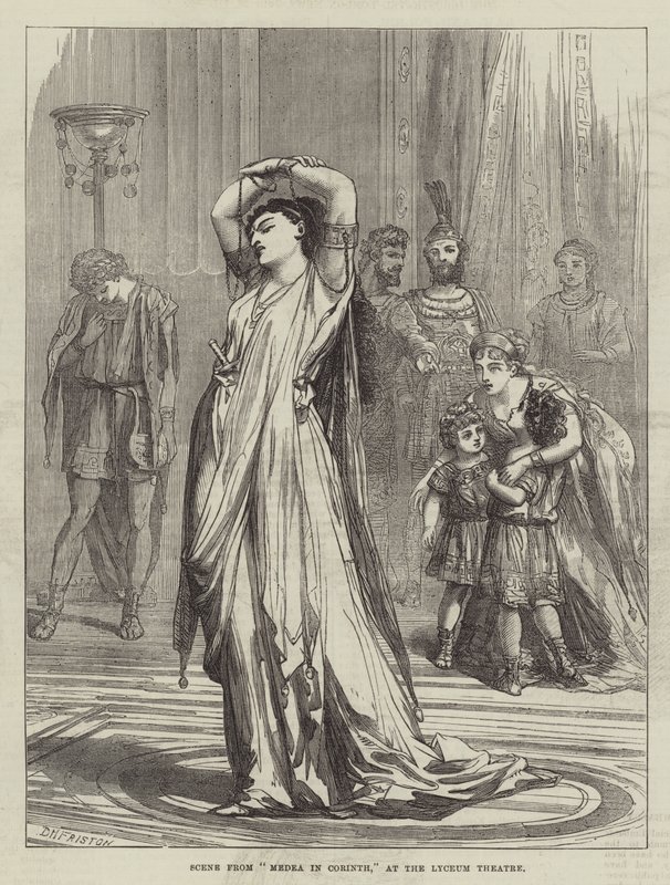 Scène de Médée à Corinthe, au Théâtre Lyceum - David Henry Friston