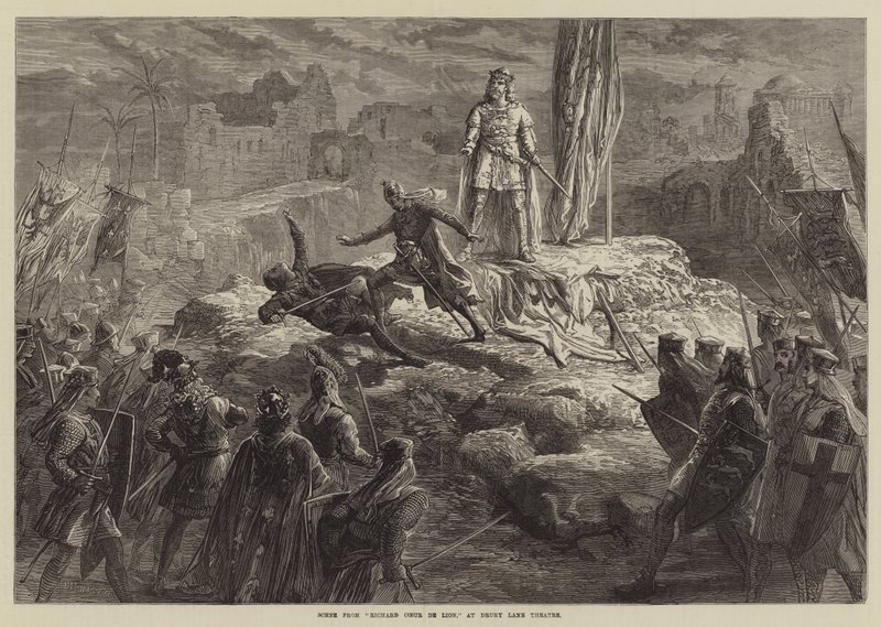 Scène de Richard Cœur de Lion, au Théâtre de Drury Lane - David Henry Friston