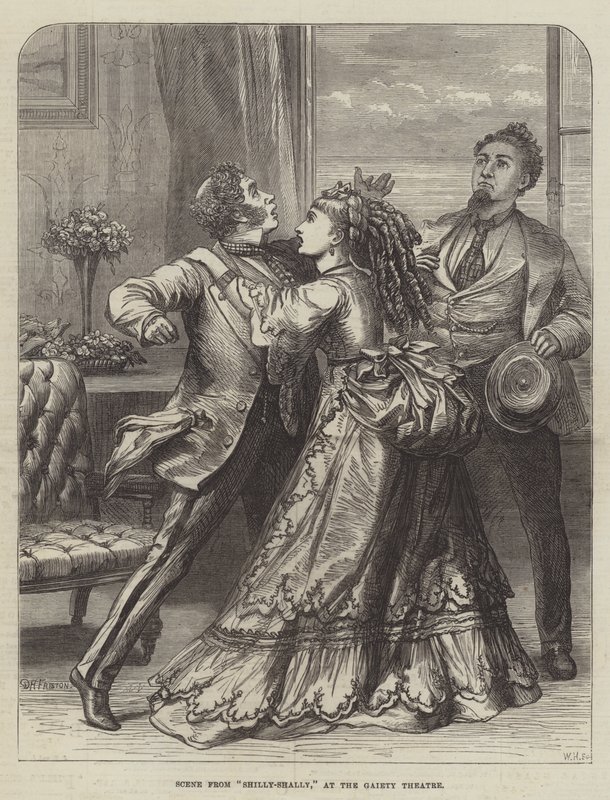 Scène de Shilly-Shally, au théâtre Gaiety - David Henry Friston