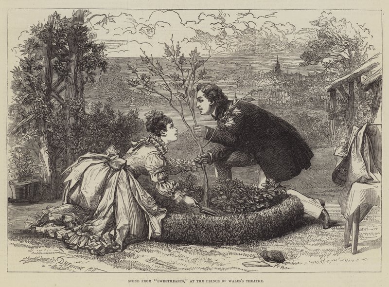 Scène de Sweethearts, au Prince of Wales