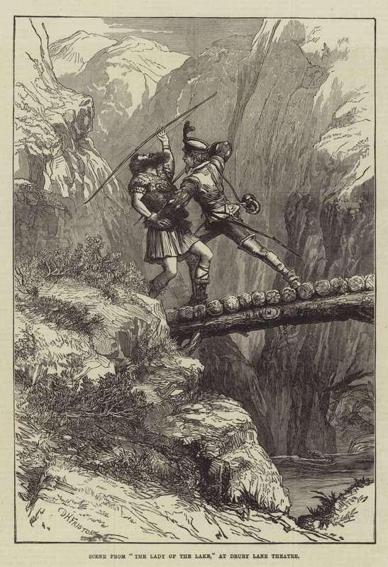 Scène de La Dame du Lac, au Théâtre de Drury Lane - David Henry Friston