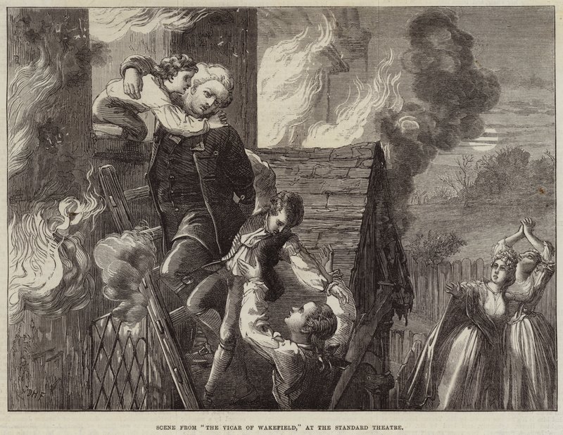Scène de Le Vicaire de Wakefield, au Standard Theatre - David Henry Friston