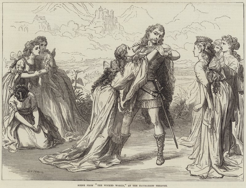 Scène de The Wicked World, au Haymarket Theatre - David Henry Friston