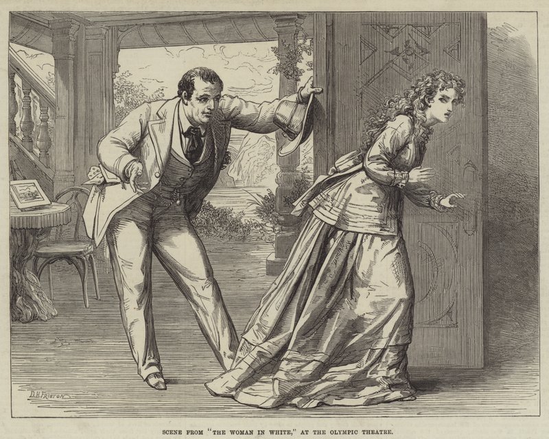 Scène de La Femme en blanc, au Théâtre Olympique - David Henry Friston