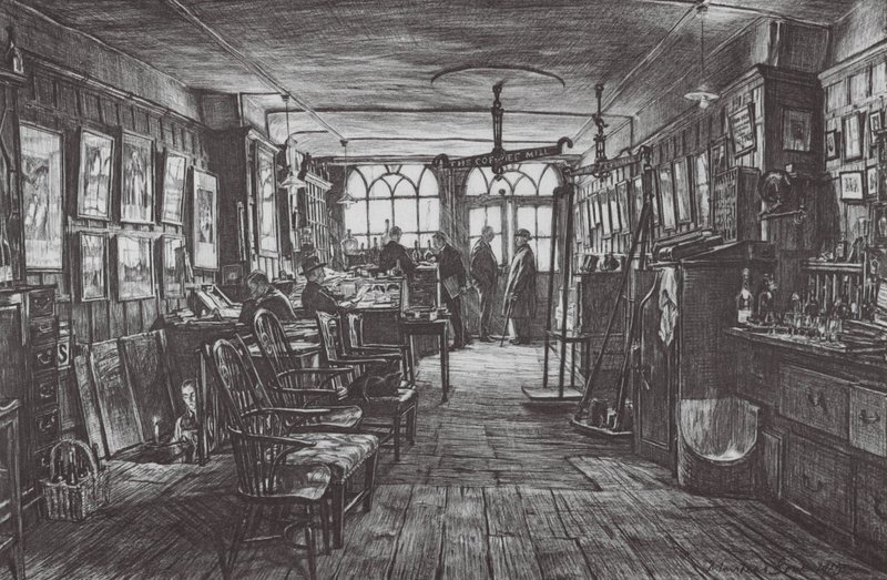 Londres : Boutique de Berry - David Muirhead (after) Bone