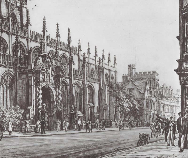 Oxford : Le porche de St Mary