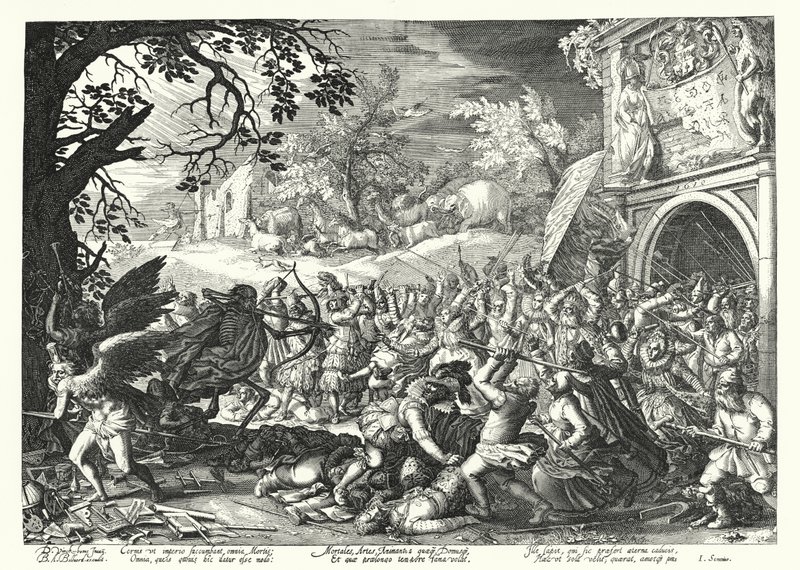 La lutte des hommes et des animaux contre la mort et le temps - David Vinckboons