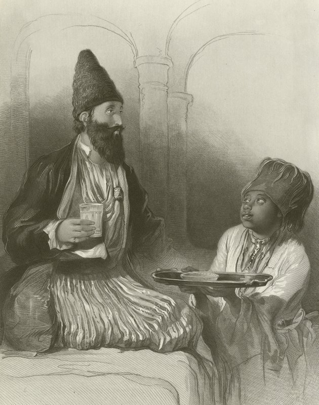 Un prince persan, son esclave lui apportant du sherbet - David Wilkie