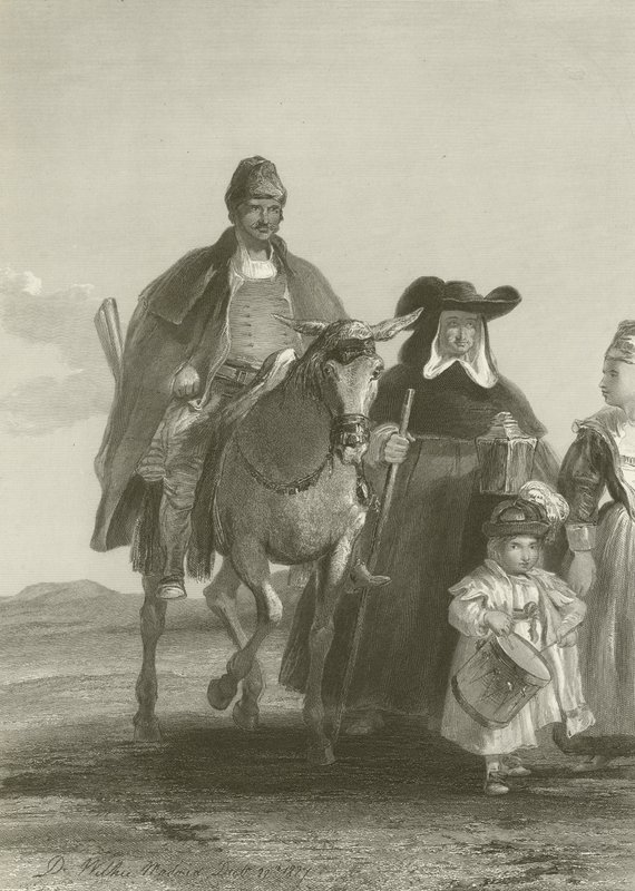 Groupe de figures entrant à Madrid - David Wilkie