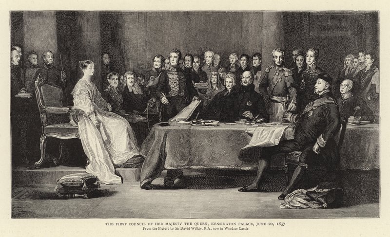 Le premier conseil de Sa Majesté la Reine, palais de Kensington, 20 juin 1837 - David Wilkie