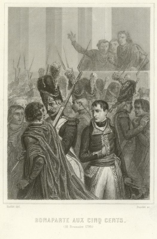 Napoléon Bonaparte entouré par les membres du Conseil des Cinq-Cents - Denis Auguste Marie Raffet
