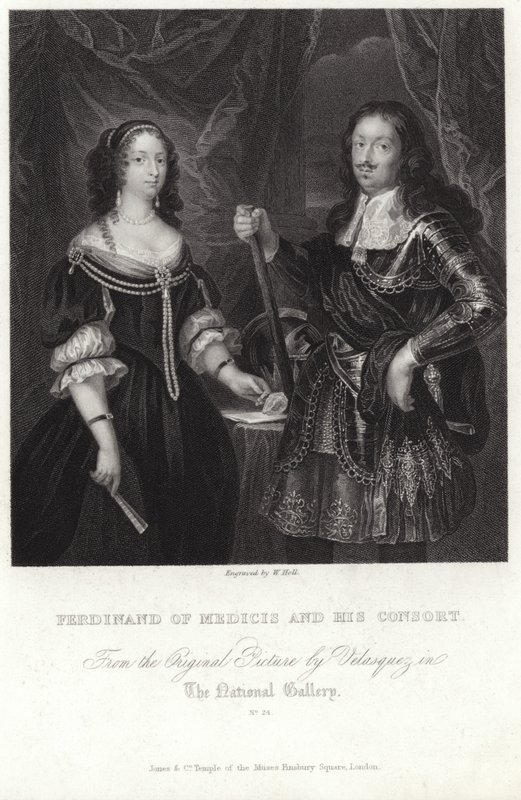 Portrait de Ferdinand de Médicis et de sa consort - Diego Velázquez