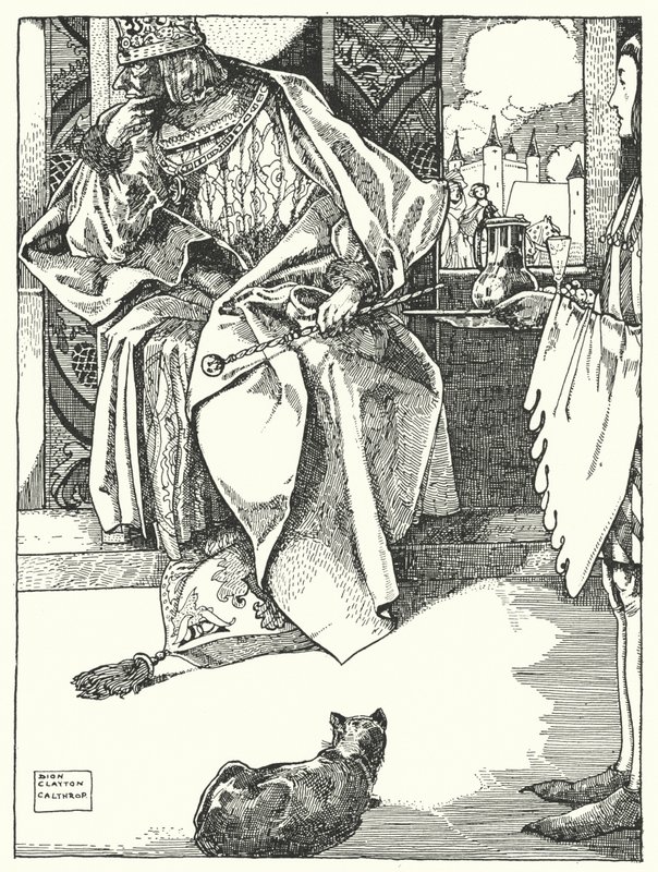 « Le roi refusa toute collation » (gravure) - Dion Clayton Calthrop