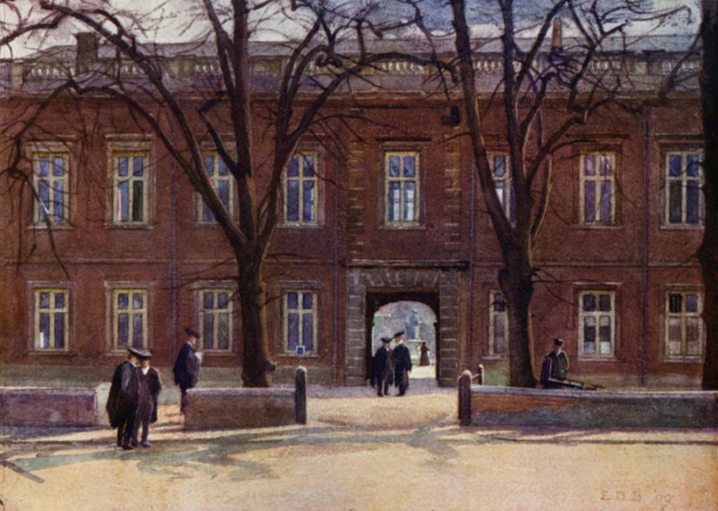Eton : Upper School et Long Walk après "Chambers" - E. D. Brinton