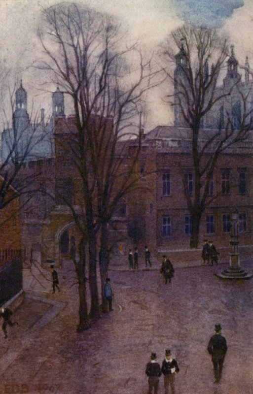 Eton : École supérieure et Long Walk depuis Common Lane House - E. D. Brinton