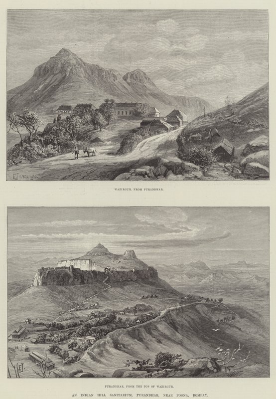 Un sanatorium de colline indienne, Purandhar, près de Poona, Bombay - E. Jennings