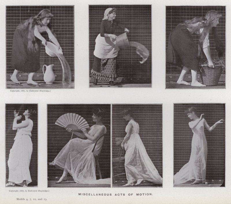 La Figure Humaine en Mouvement : Actes de mouvement divers - Eadweard Muybridge