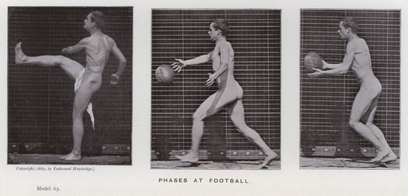 La figure humaine en mouvement : Phases de football - Eadweard Muybridge