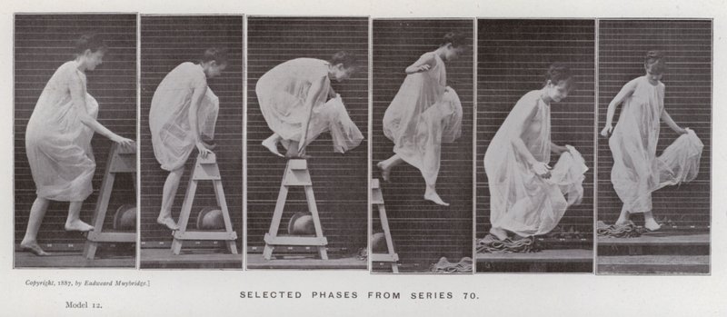 La figure humaine en mouvement : Phases sélectionnées de la série 70 - Eadweard Muybridge