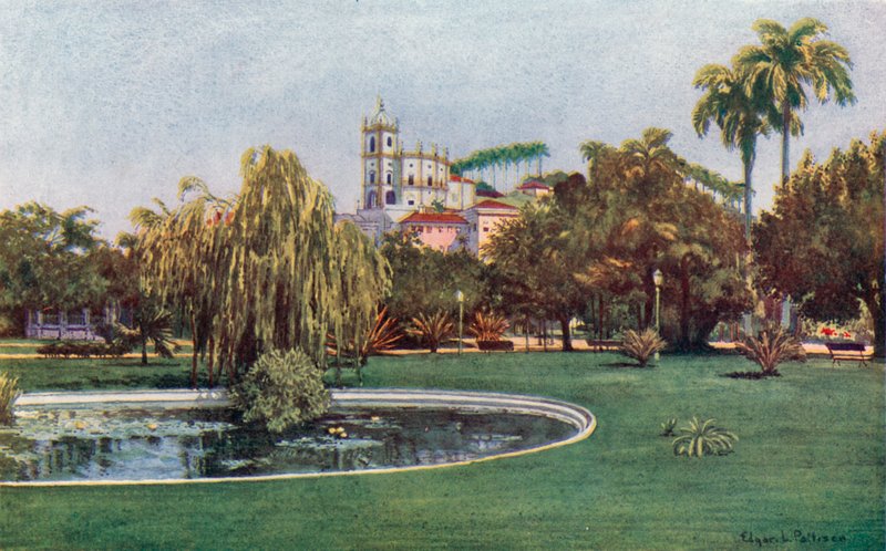 Un coin de la Praça da Glória - Edgar L. Pattison