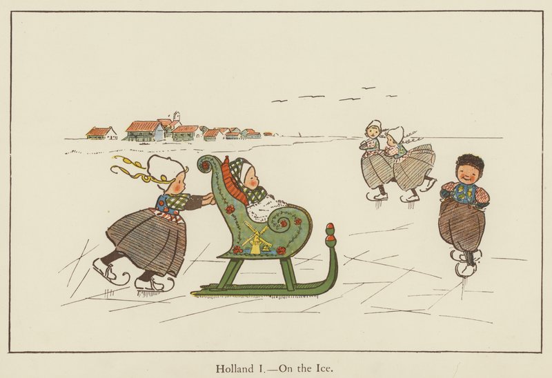 Hollande, sur la glace - Edith Farmiloe